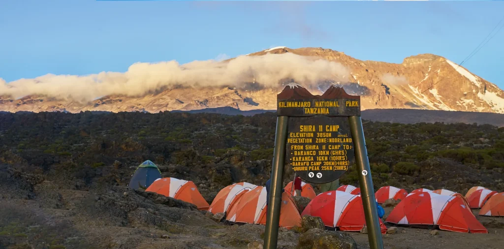 shira camp kilimanjaro banner